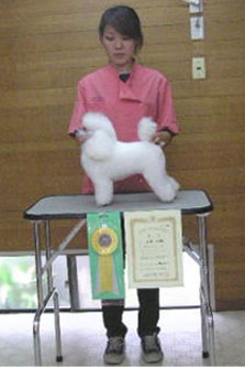 2005年度トリミング競技会の様子